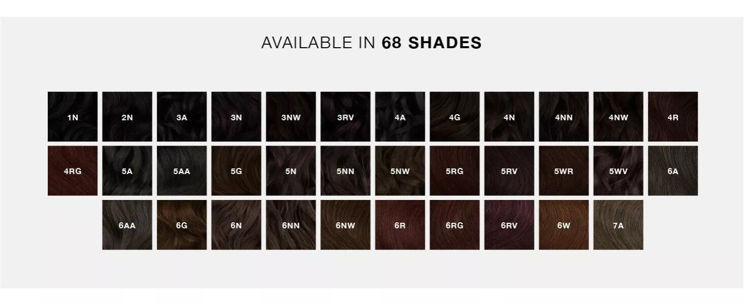 Hair Color Chart Shades