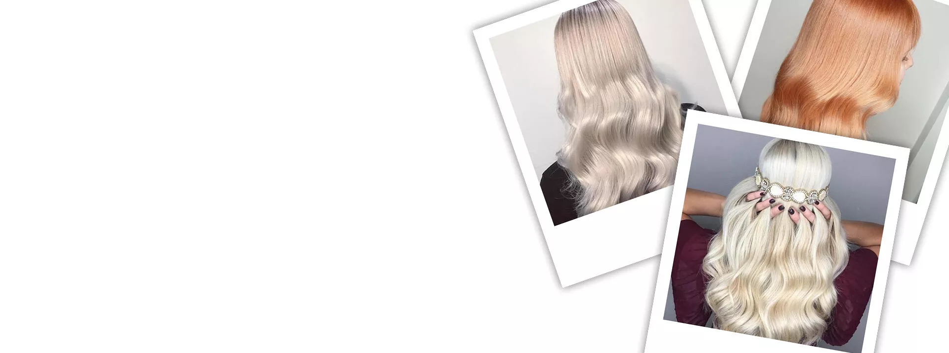 Collage van blonde haarkleuren, gecreëerd met Wella Professionals