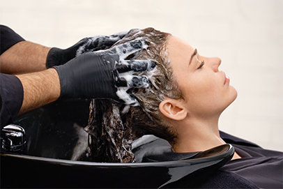 Preperation of hair before Permanent curls are created