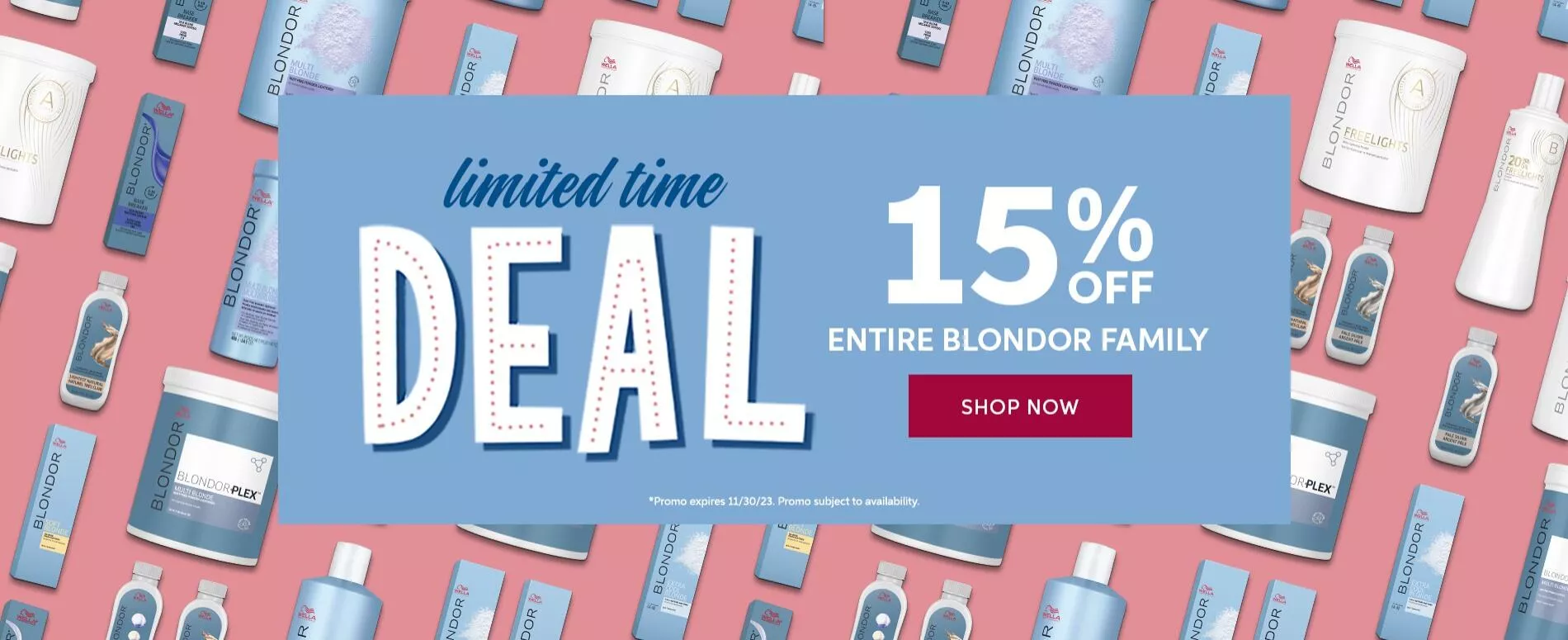 Blondor 15% off promo