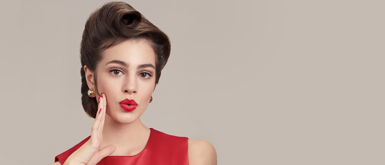 woman with heat protected hair