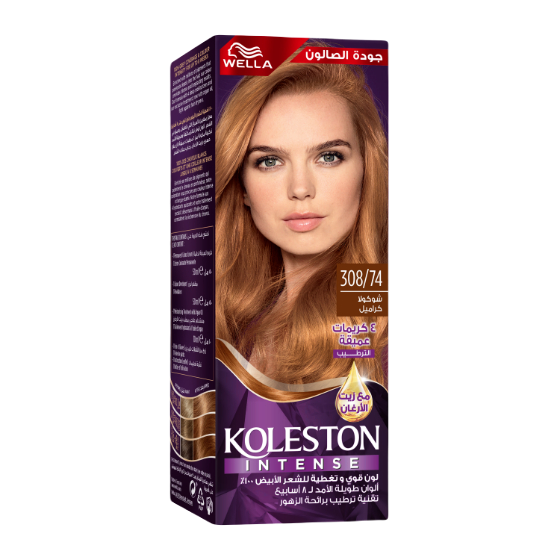 صبغة الشعر ويلا كولستون إنتنس 308/74 شوكولا كاراميل ويلا