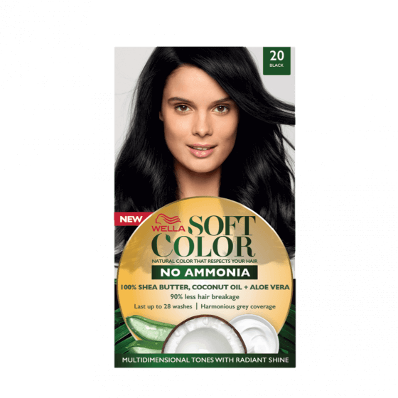 Soft Color, Natural hair color without Ammonia and with 100% Natural  Ingredients: Black | Wella
