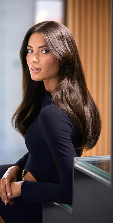 woman with dark hair