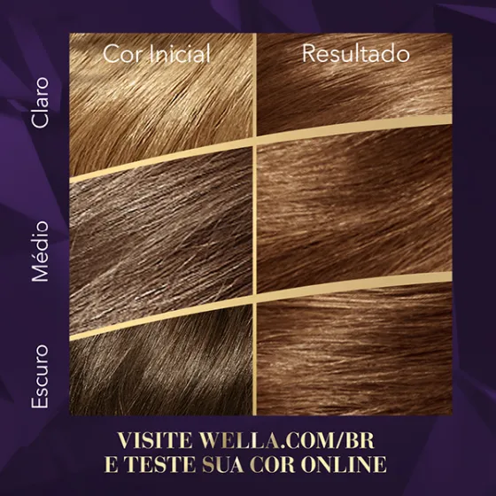 Coloração Creme Castanho Dourado Acobreado 54