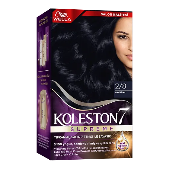 Wella Koleston Supreme Saç Boyası 2/8 Mavi Siyah