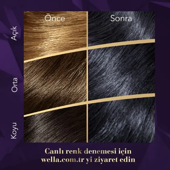 Wella Koleston Supreme Saç Boyası 2/8 Mavi Siyah