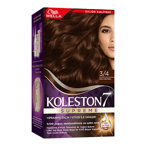 Wella Koleston Supreme Saç Boyası 3/4 Koyu Kestane