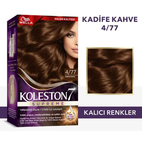 Wella Koleston Supreme Saç Boyası  4/77 Kadife Kahve