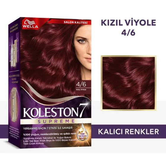 Wella Koleston Supreme Saç Boyası 4/6 Kızıl Viyole