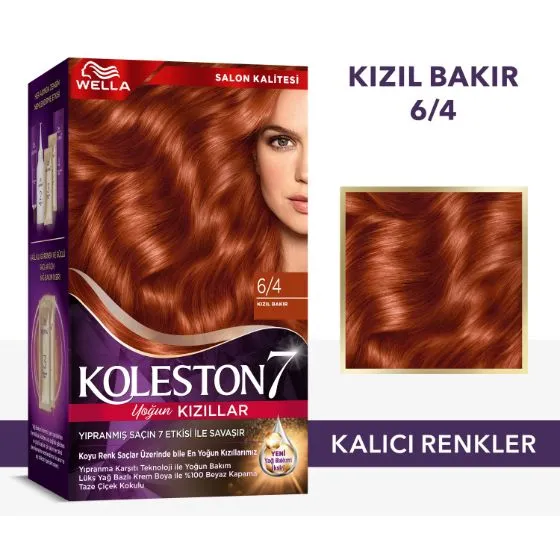 Wella Koleston Supreme Saç Boyası 6/4 Kızıl Bakır