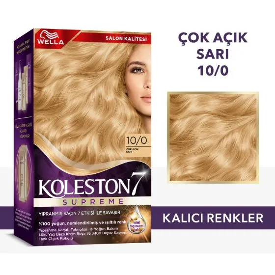 Wella Koleston Supreme Saç Boyası 10/0 Çok Açık Sarı