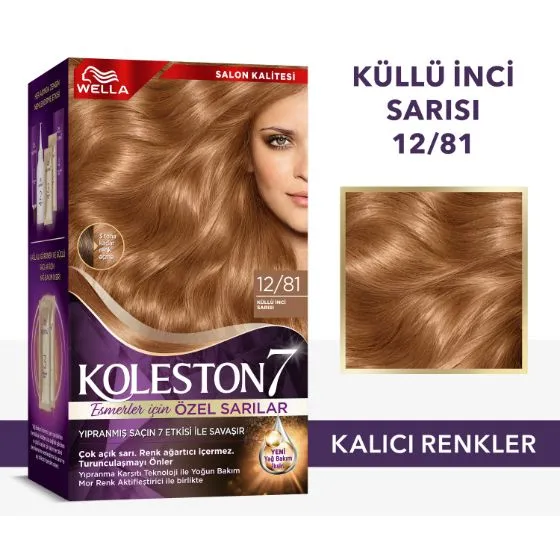 Wella Koleston Supreme Saç Boyası 12/81 Küllü İnci Sarısı