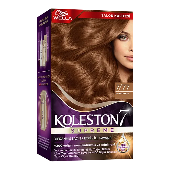 Wella Koleston Supreme Saç Boyası 7/77 Işıltılı Kahve