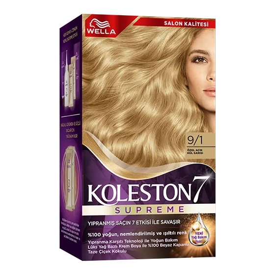 Wella Koleston Supreme Saç Boyası 9/1 Özel Açık Kül Sarısı