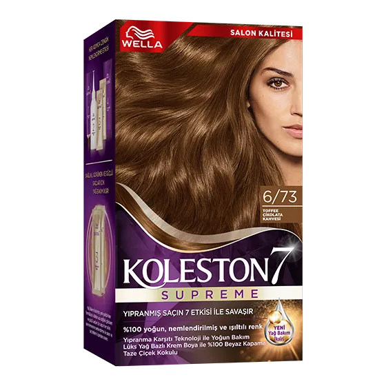 Wella Koleston Supreme Saç Boyası 6/73 Toffee Çikolata Kahvesi
