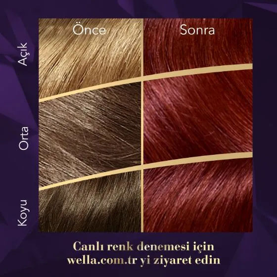 Wella Koleston Supreme Saç Boyası 55/46 Kızıl Büyü