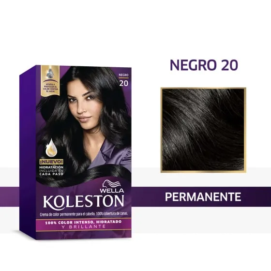 Crema de color permanente 20 Negro