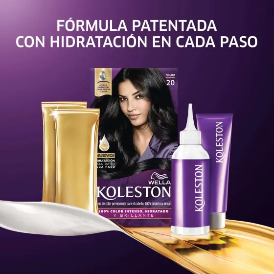 Crema de color permanente 20 Negro