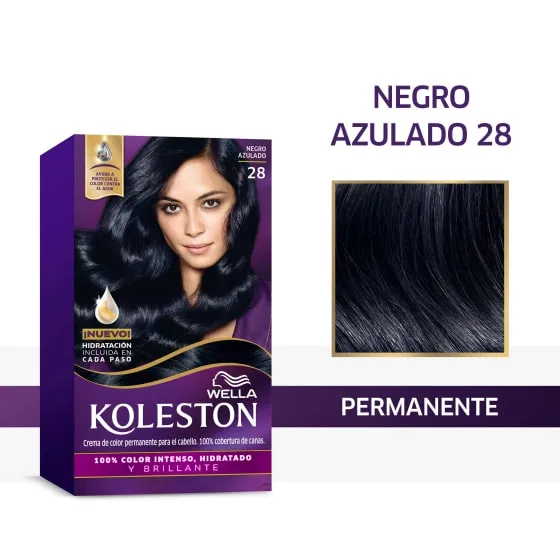 Crema de color permanente 28 Negro Azulado