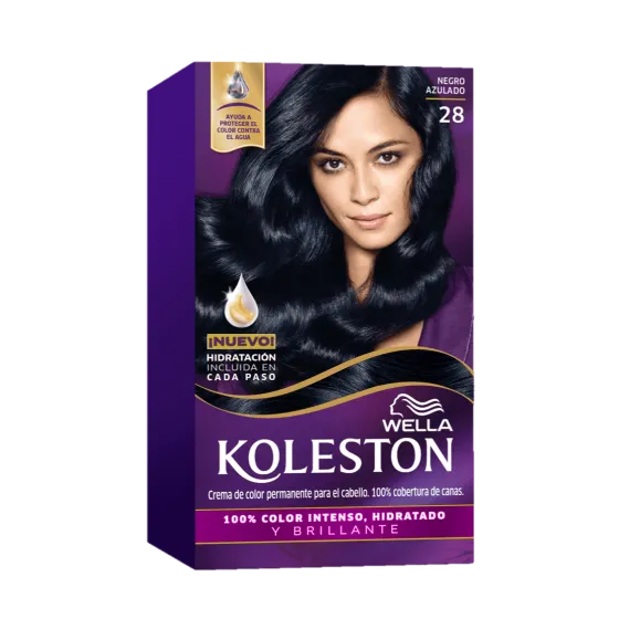 Crema de color permanente 28 Negro Azulado