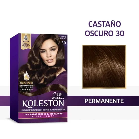 Crema de color permanente 30 Castaño Oscuro