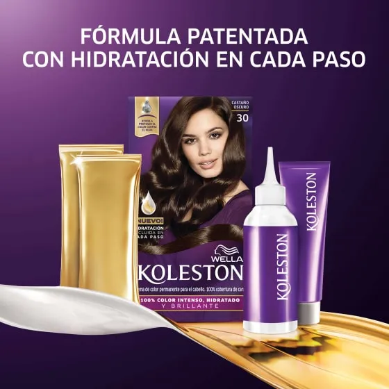 Crema de color permanente 30 Castaño Oscuro