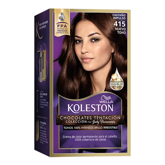 Wella Koleston Coloracion Permanente en Crema, 415 Castaño Impulso