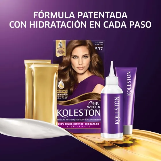Crema de color permanente 537 Castaño Seductor