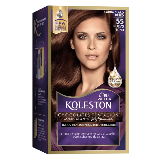 Crema de color permanente 55 Caoba Claro Deseo