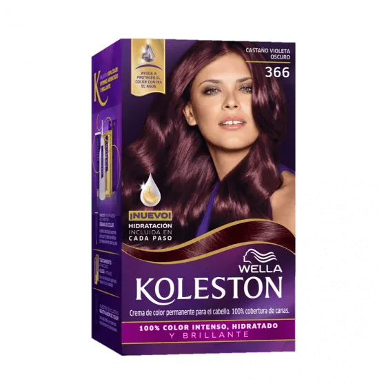 Crema de color permanente 366 Castaño Violeta Oscuro