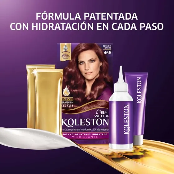 Crema de color permanente 466 Borgoña Intenso