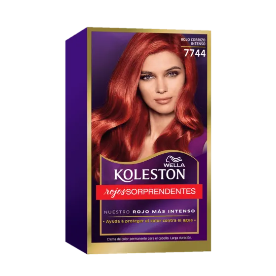 Crema de color permanente 7744 Rojo Cobrizo Intenso