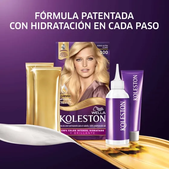 Crema de color permanente 100 Rubio Ultra Claro