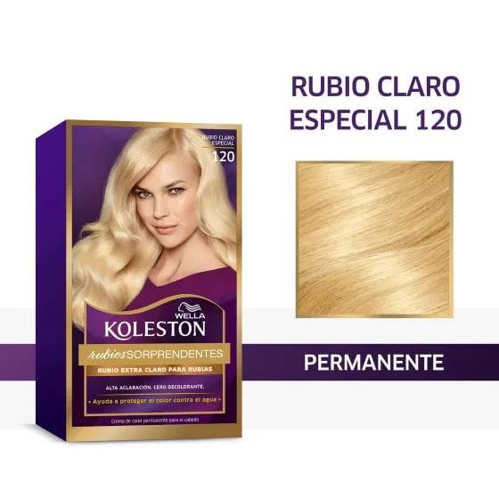 Crema de color permanente 120 Rubio Claro Especial