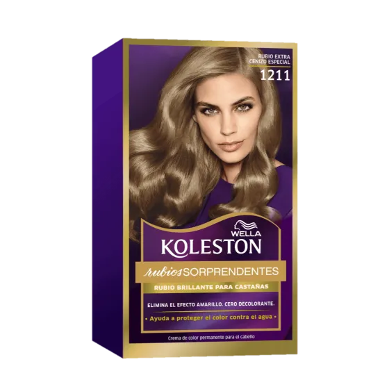 Crema de color permanente 1211 Rubio Extra Cenizo Especial