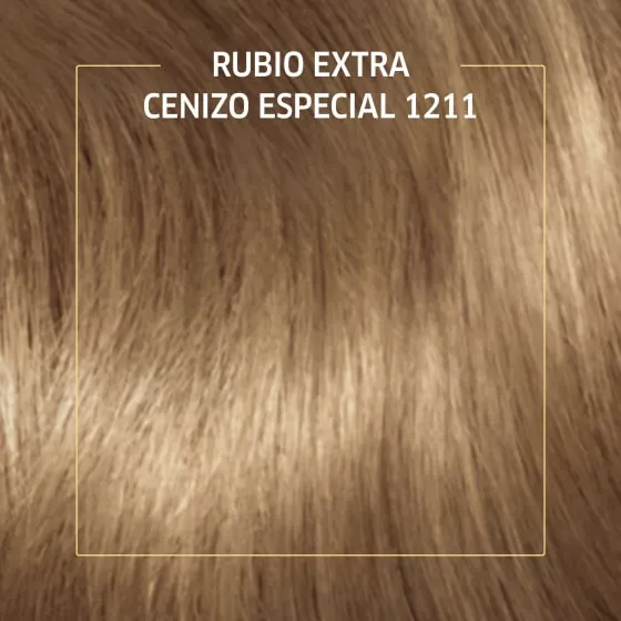 Crema de color permanente 1211 Rubio Extra Cenizo Especial