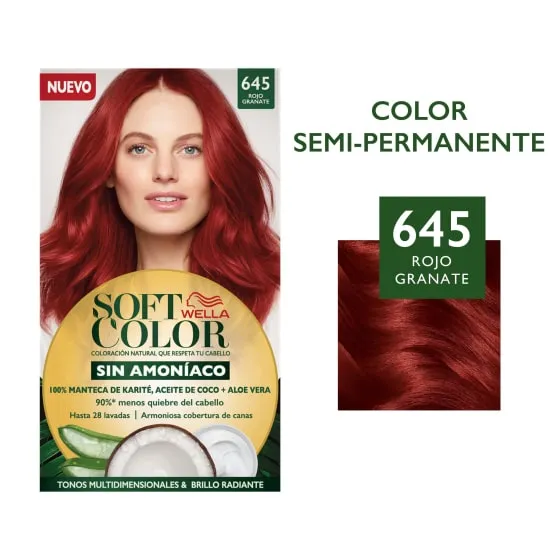 Soft Color 645 Rojo granate