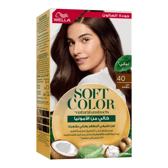 Soft Color, Natural hair color without Ammonia and with 100% Natural Ingredients: Medium Brown