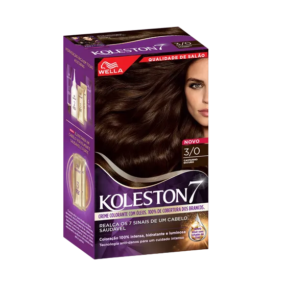 Permanent Hair Color Cream Dark Brown 30