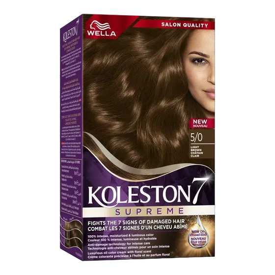 Permanent Hair Color Cream Light Brown 50
