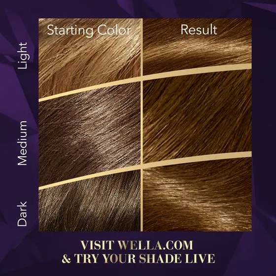 Permanent Hair Color Cream Light Golden Brown 53