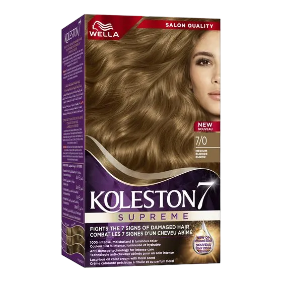 Permanent Hair Color Cream Medium Blonde 70