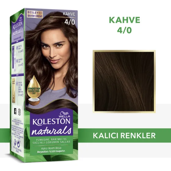 Wella Koleston Naturals Saç Boyası 4/0 Kahve