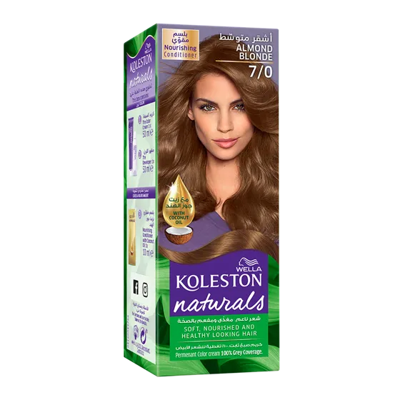 Wella Koleston Naturals - أشقر لوزي 7/0