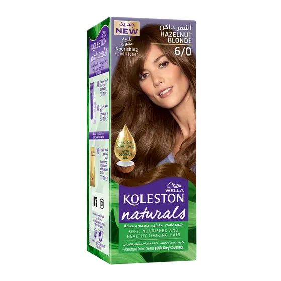 Wella Koleston Naturals - أشقر بندقي 6/0