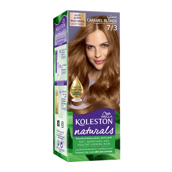 Wella Koleston Naturals - أشقر كراميل 7/3