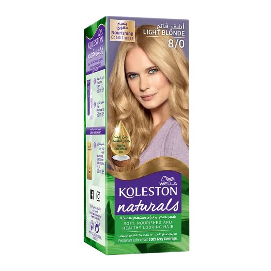 صبغة الشعر ويلا كولستون ناتشرالز 8/0 أشقر فاتح
