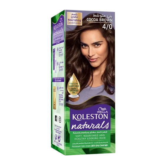 Wella Koleston Naturals - بني كاكاو 4/0
