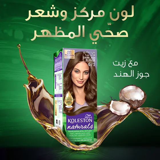 Wella Koleston Naturals - أشقر رمادي غامق 6/1